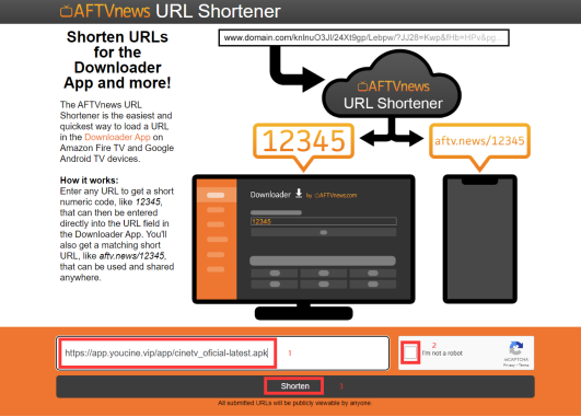 AFTVnews URL Shortener